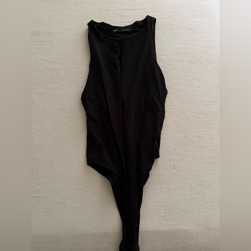 Zara Elegant Black Bodysuit